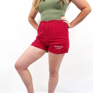 70s Red Gym Shorts 