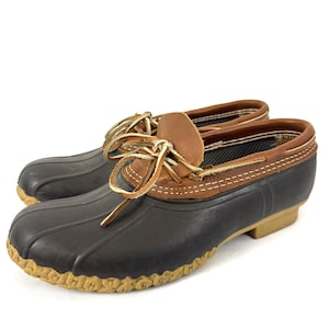 black and tan duck boots