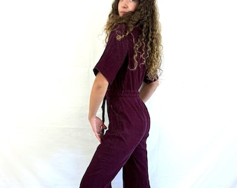 Vintage 70s Corduroy Bellbottom Jumpsuit - Made in California
