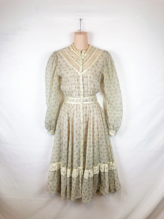 RARE Vintage Gunne Sax Style McClintock Peasant Fl