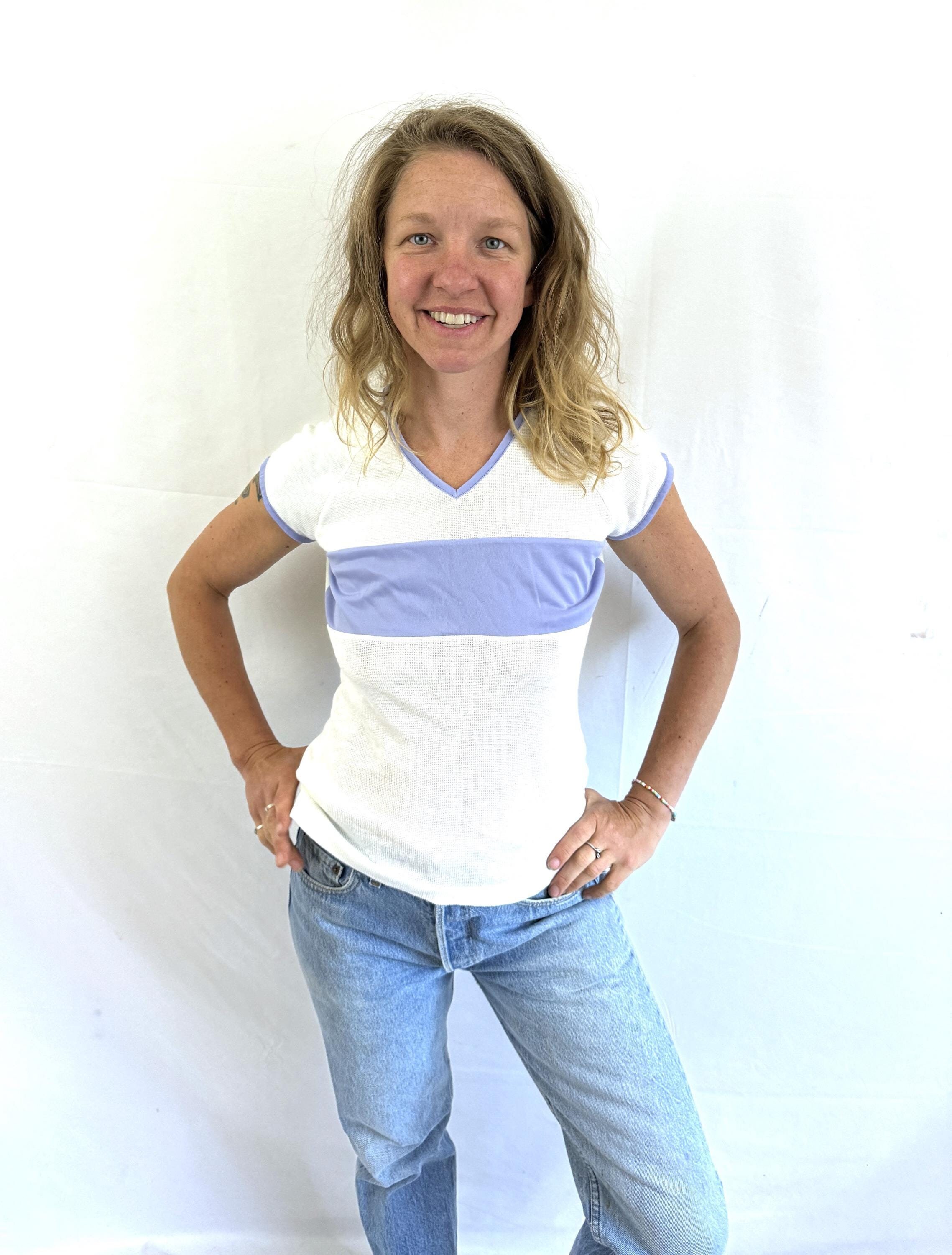 Vintage 1980s 80s Sporty Summer Tee Shirt - Nordstrom Active Sports