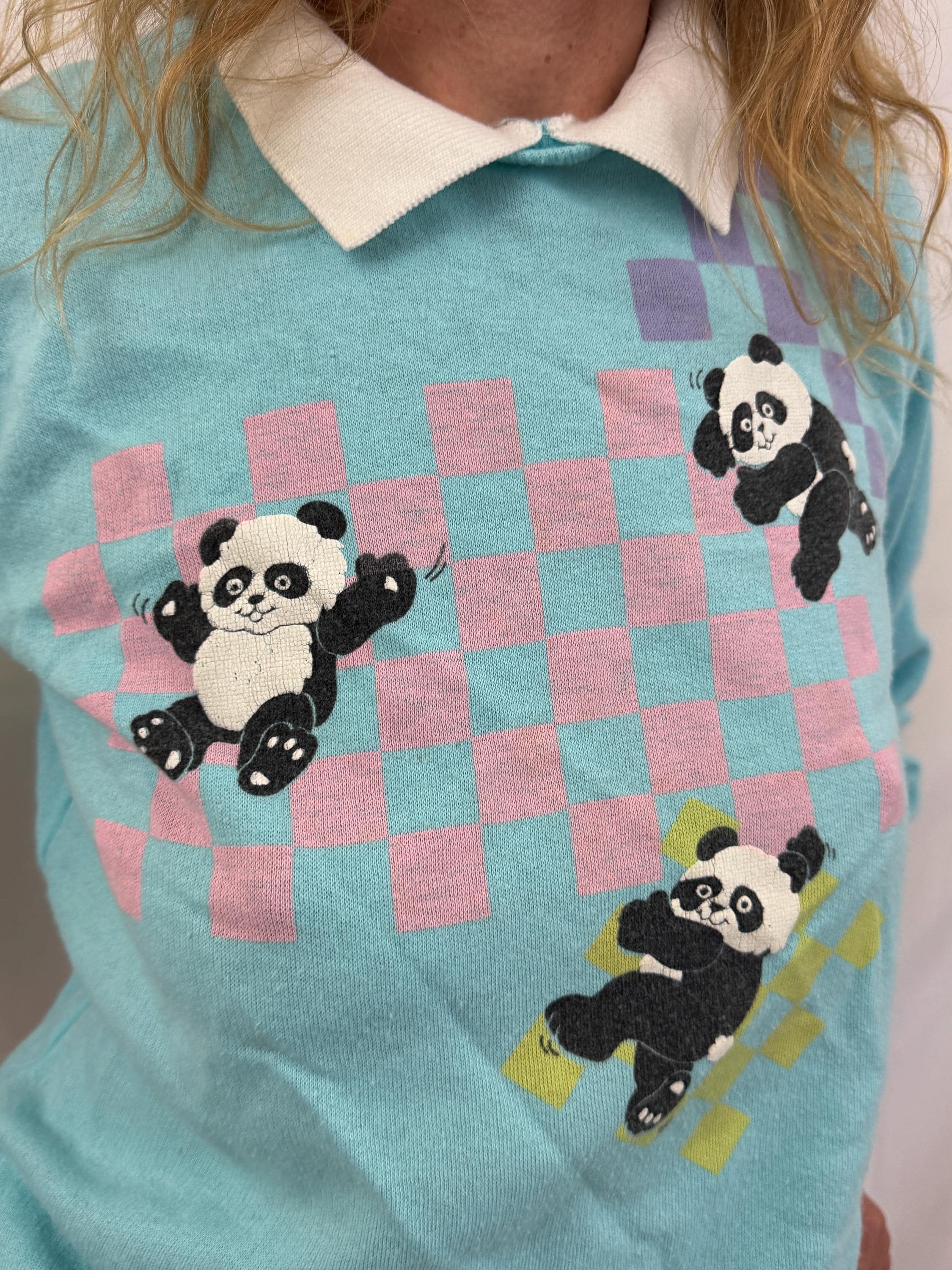 Vintage 80s 1980s Panda Bear Kids Size Sweatshirt - Etsy