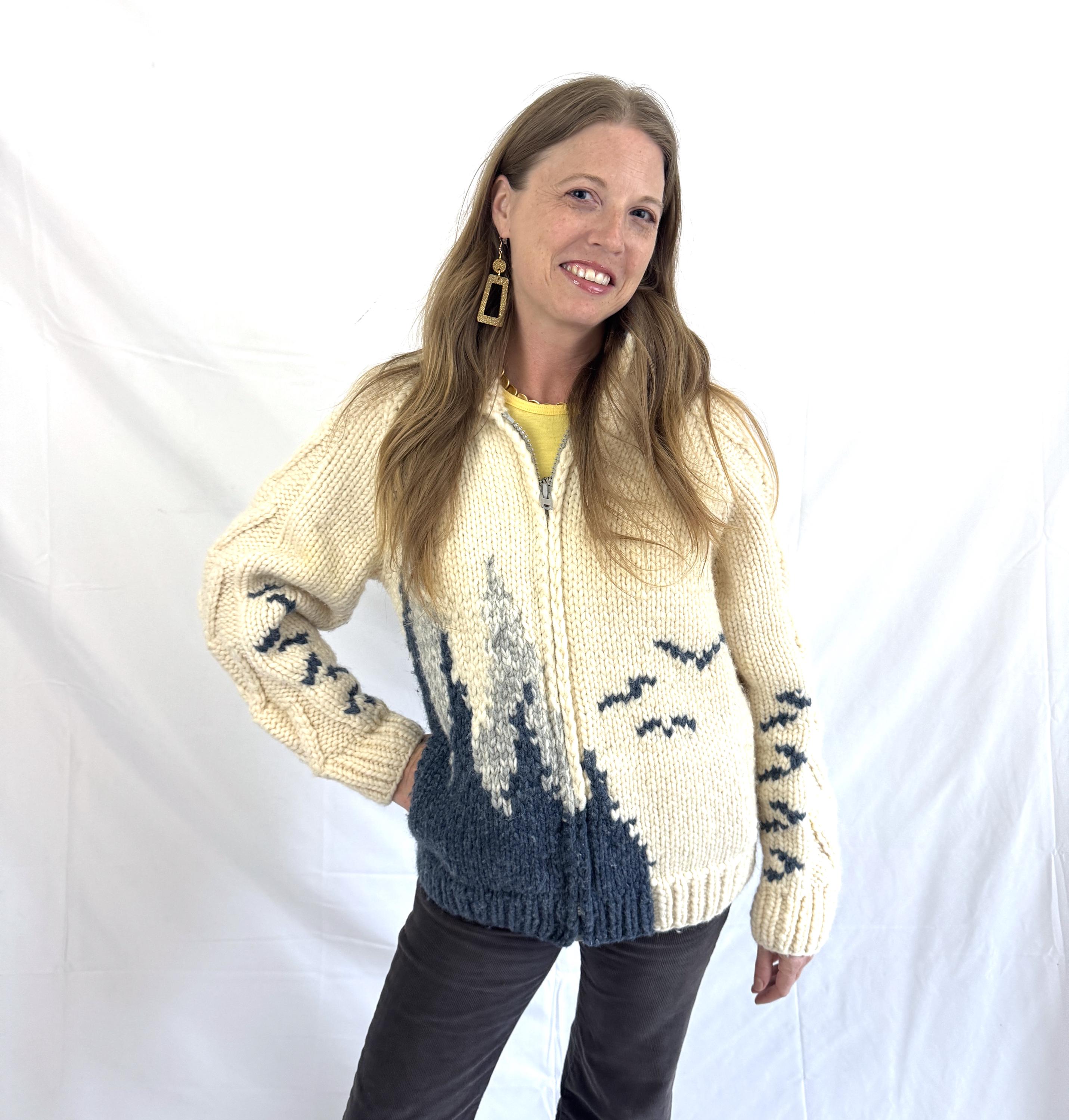 カナダ製 LONG HOUSE COWICHAN SWEATER ロングハウス カウチンセーター 