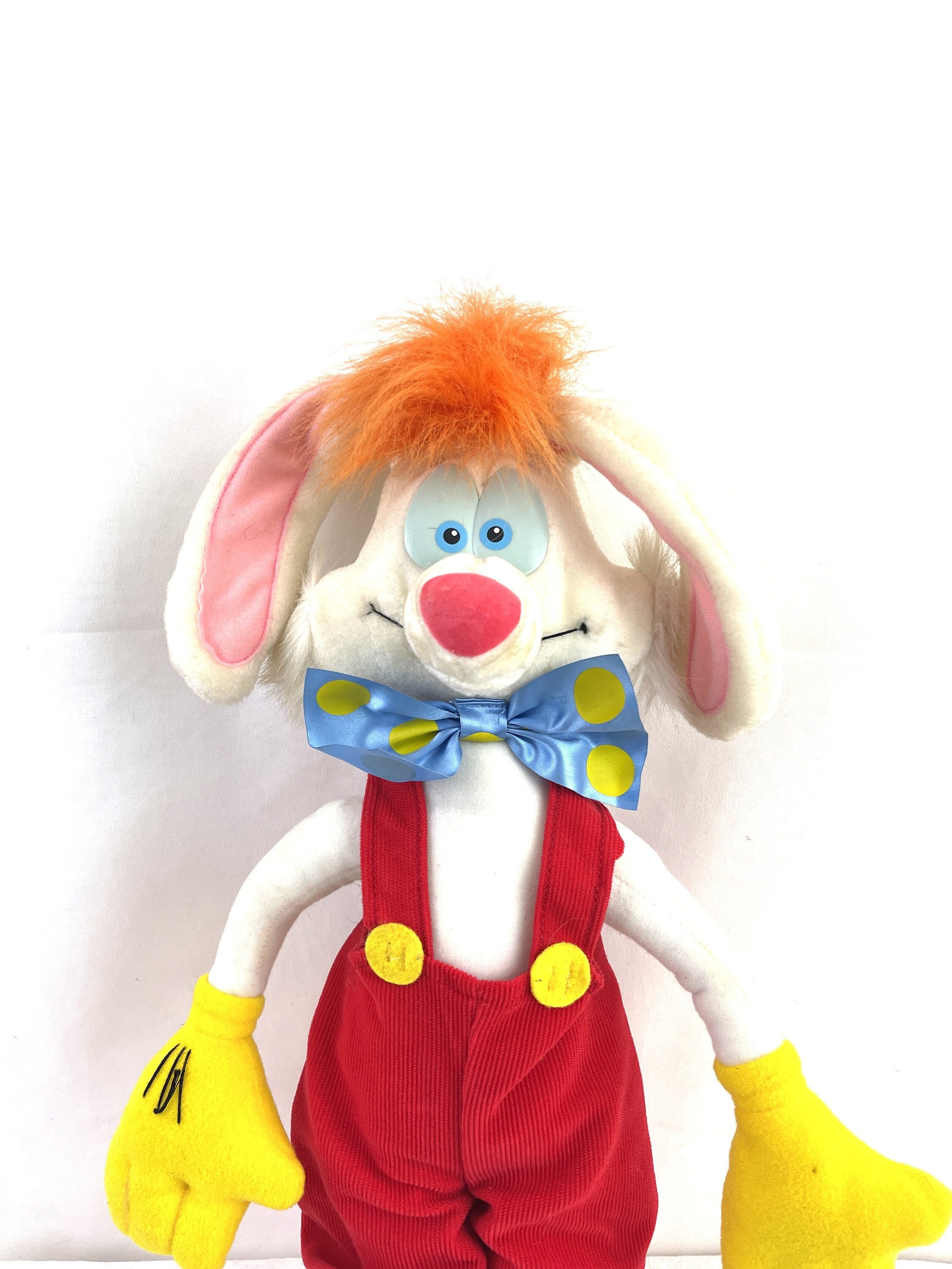 Vintage 1980s 80s 1988 Playskool Who Framed Roger Rabbit Disney Plush Toy  Pull String Talking Plush 16” (Garbled Voice)