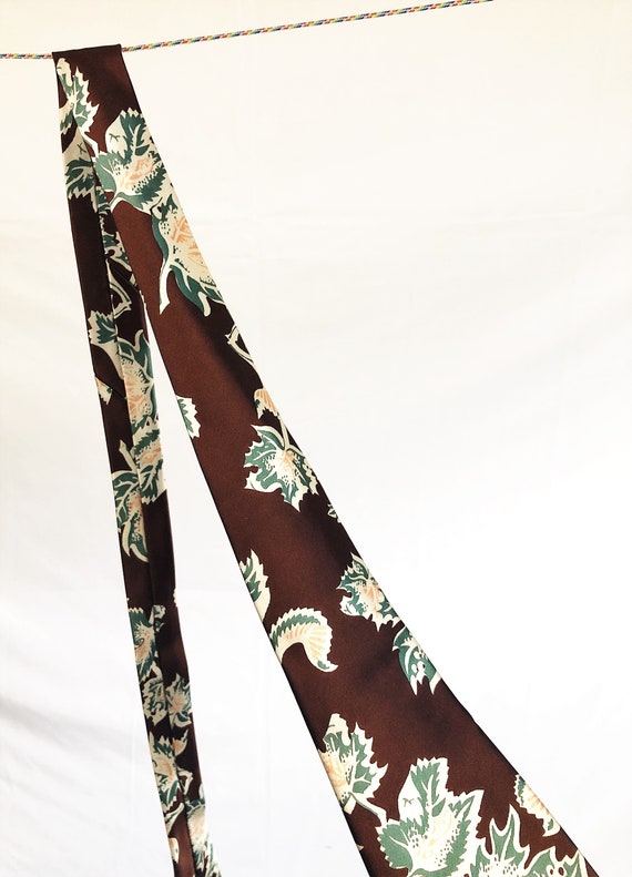 Vintage 40s 50s 1940s Rayon Necktie Swing Neck Tie