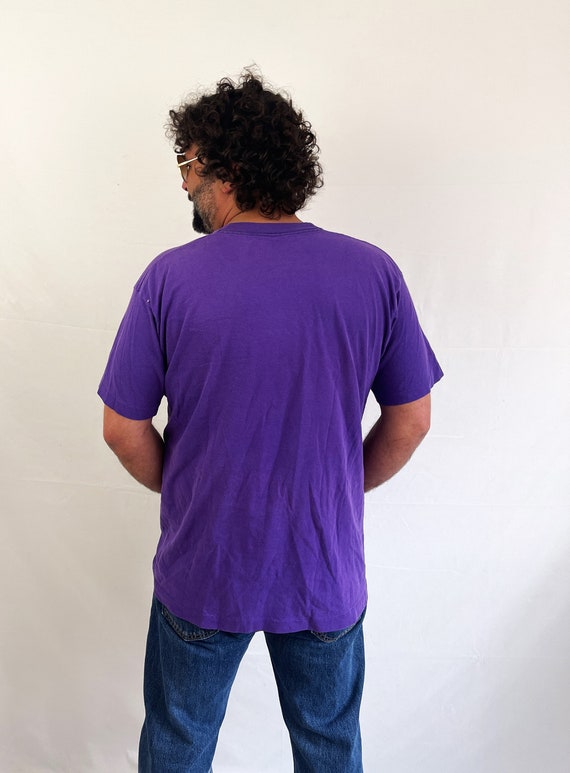 Vintage 80s 90s Unicorn Sparkles Purple Tee Shirt… - image 3