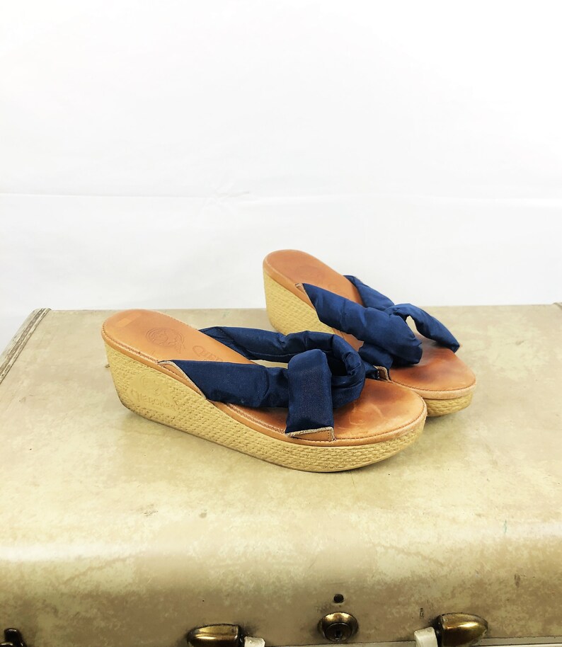 Vintage Cherokee of California 1970s 70s WOW Wedge Sandals Vintage Cherokee of California 1970s 70s WOW Wedge Sandals