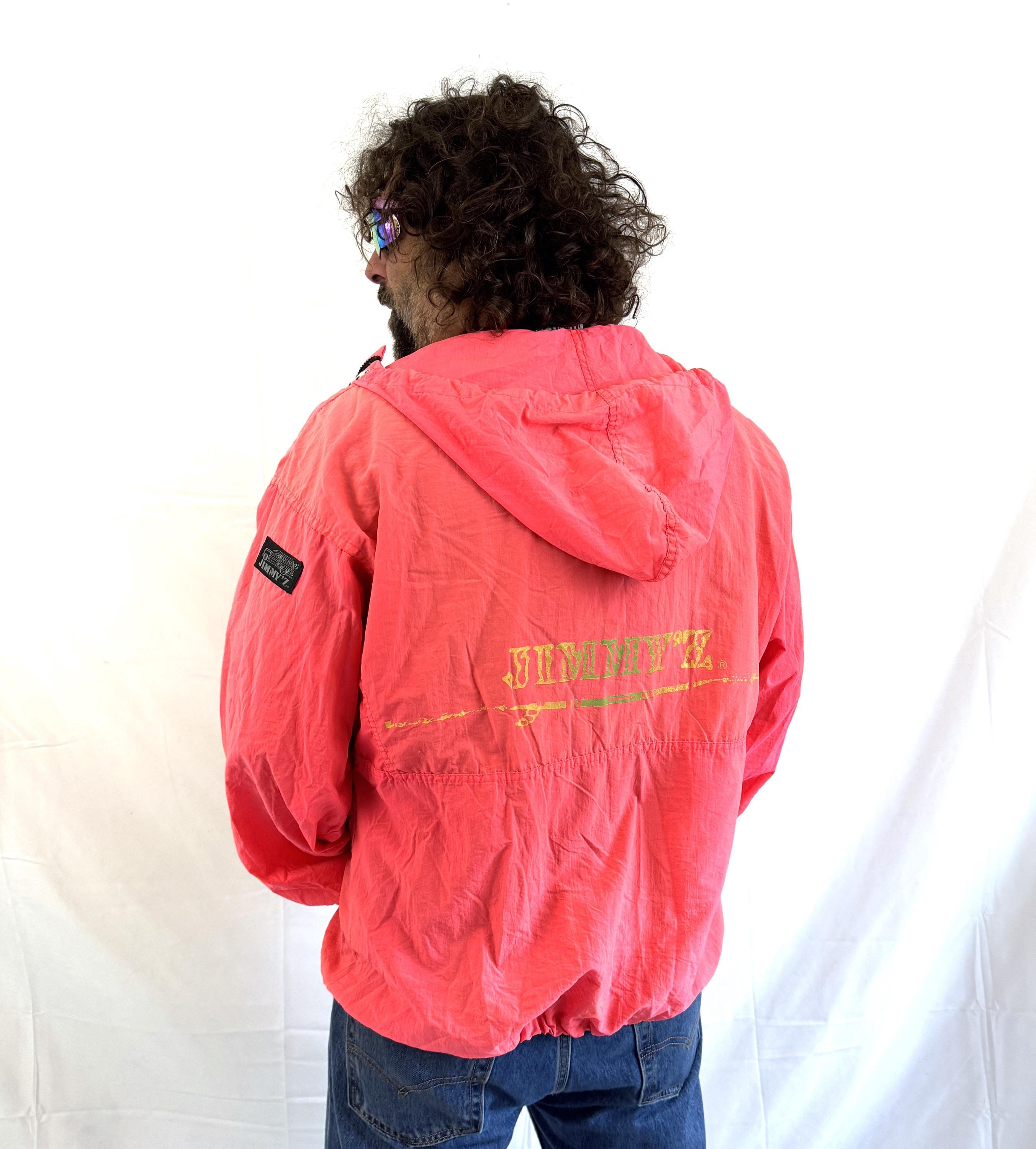 Amazing Vintage 80s 90s Jimmy Z Jimmy'z Neon Jacket Windbreaker
