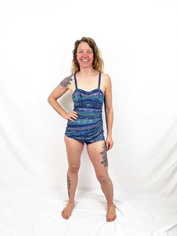 Amazing Vintage 1950s 50s Bombshell Tiki Romper C… - image 3