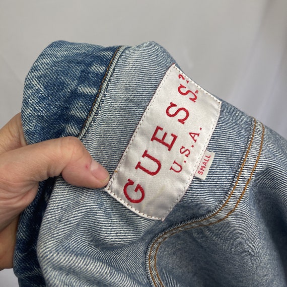 Vintage 90s Guess USA Jean Denim Jean Jacket - image 4