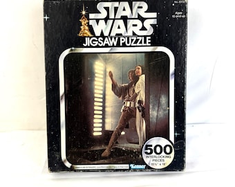 1977年製ヴィンテージ スターウォーズ ジグソーパズル：ルーク・スカイウォーカーとレイア姫