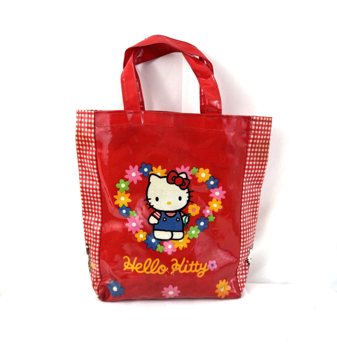 Vintage 1990s 90s 1994 Hello Kitty Sanrio Red Tote - Made in Japan