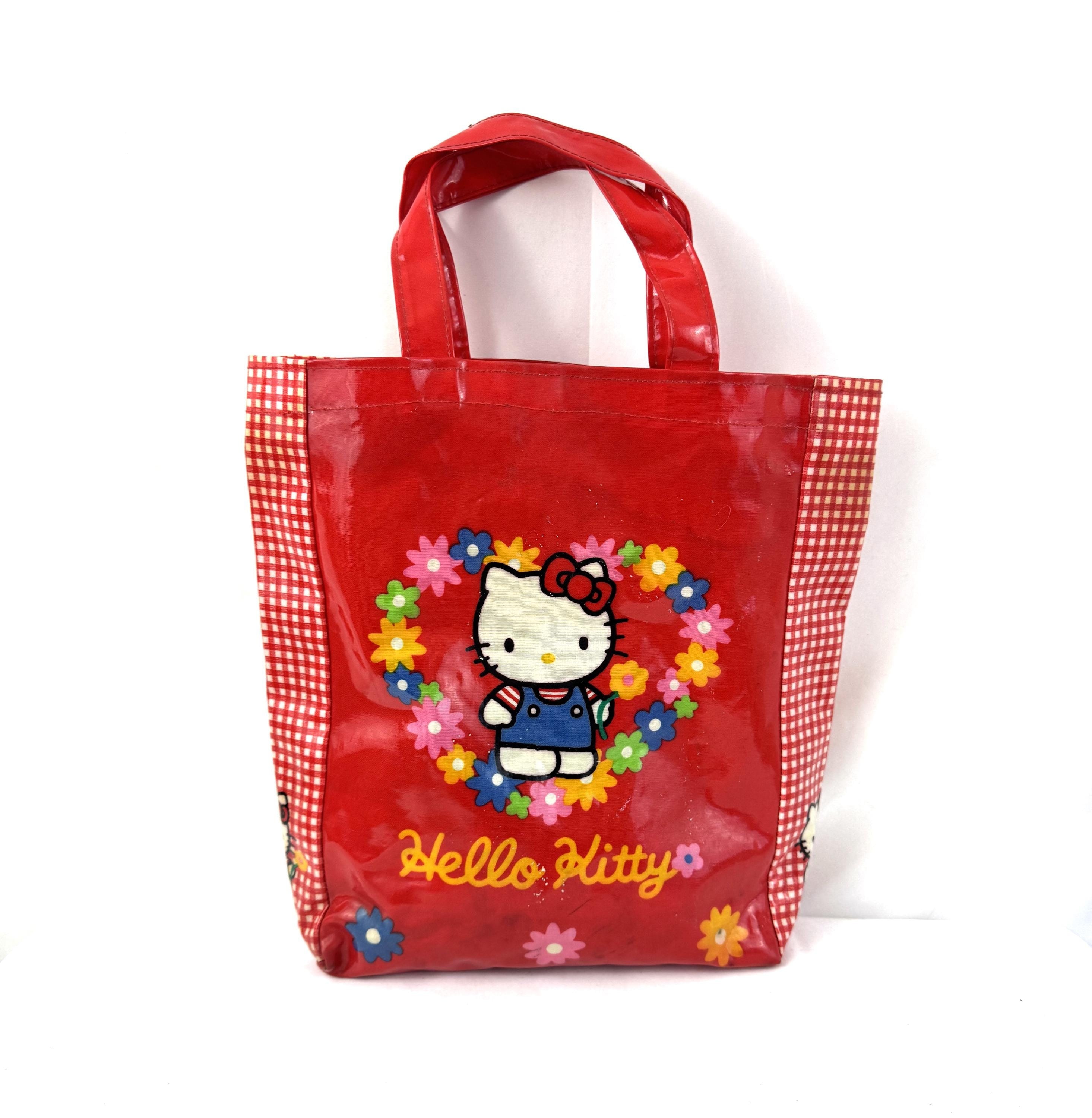 Vintage 1990s 90s 1994 Hello Kitty Sanrio Red Tote - Made in Japan