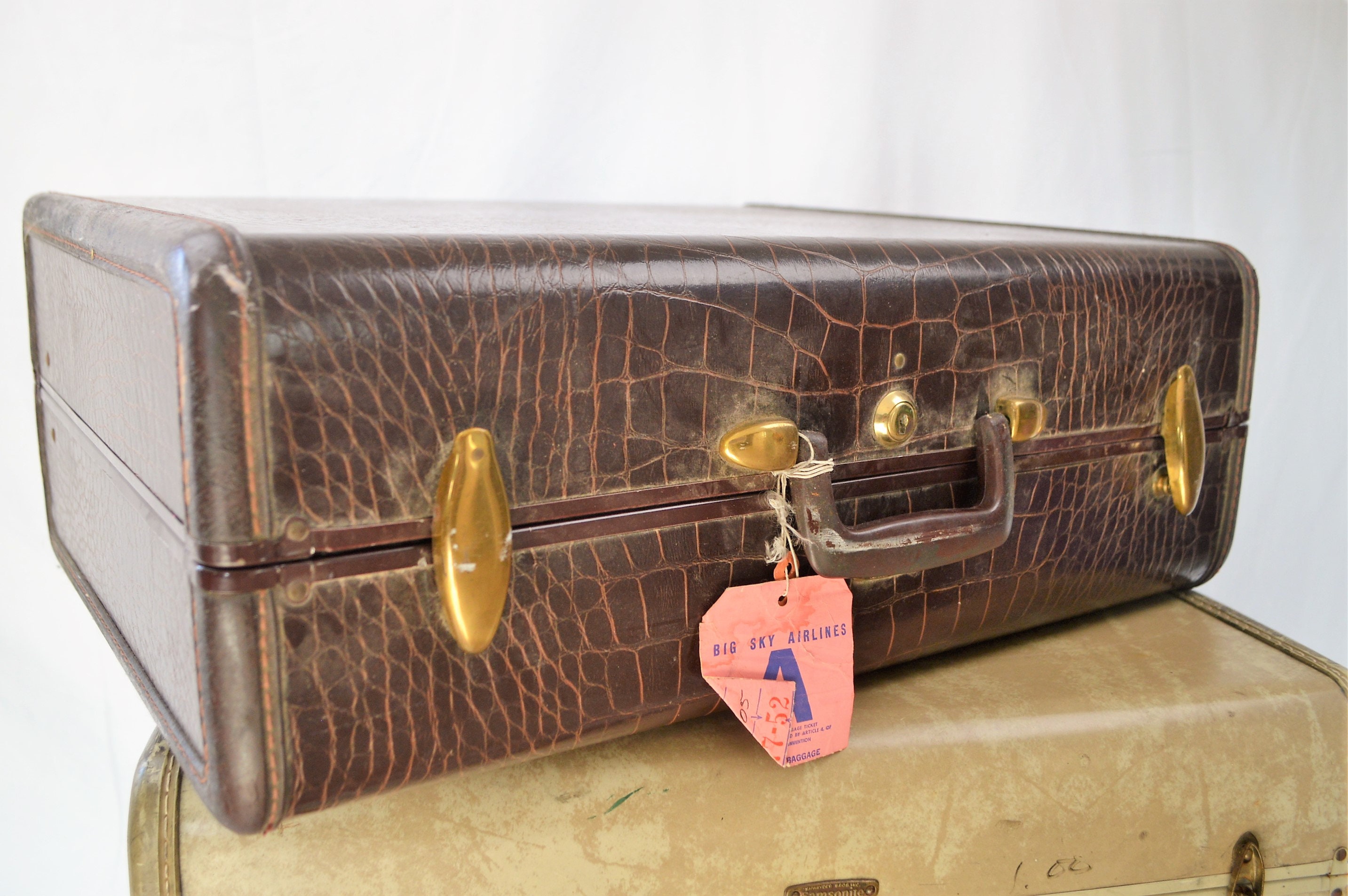 1960s Vintage Louis Vuitton Valise Tennis Luggage Case