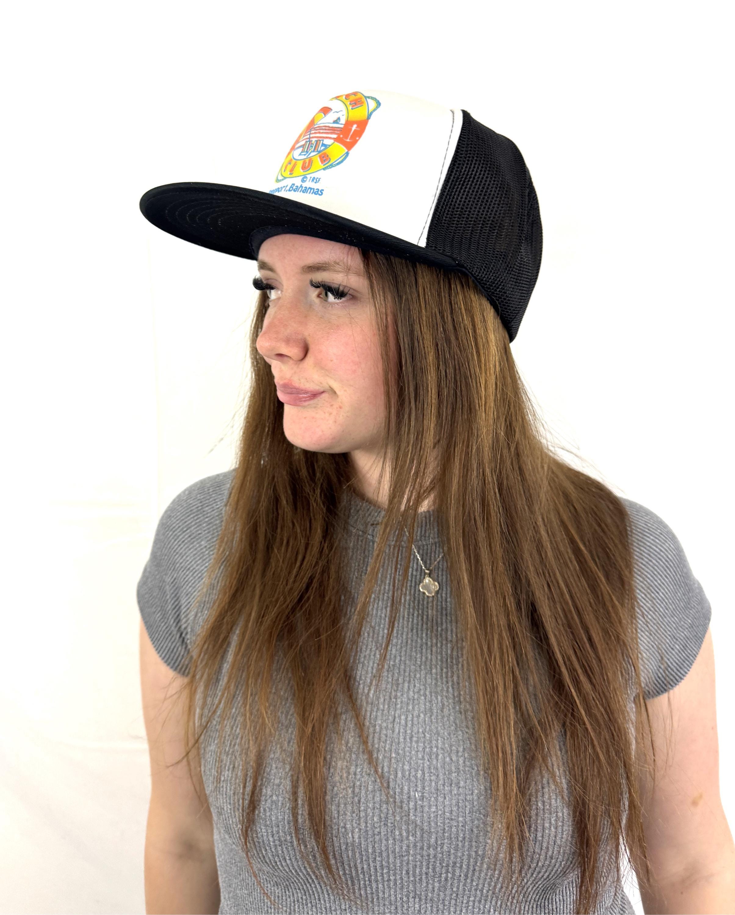 Vintage 1980s 80s Beach Club Vacation Trucker Snapback Hat