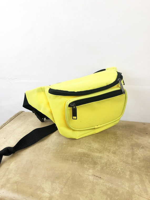 Vintage 90s Neon Yellow Fanny Pack