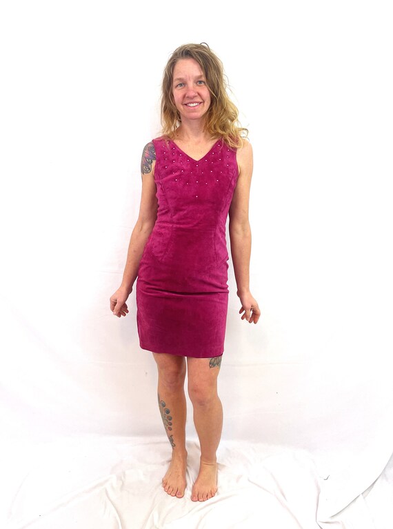 Vintage Suede Mini Dress