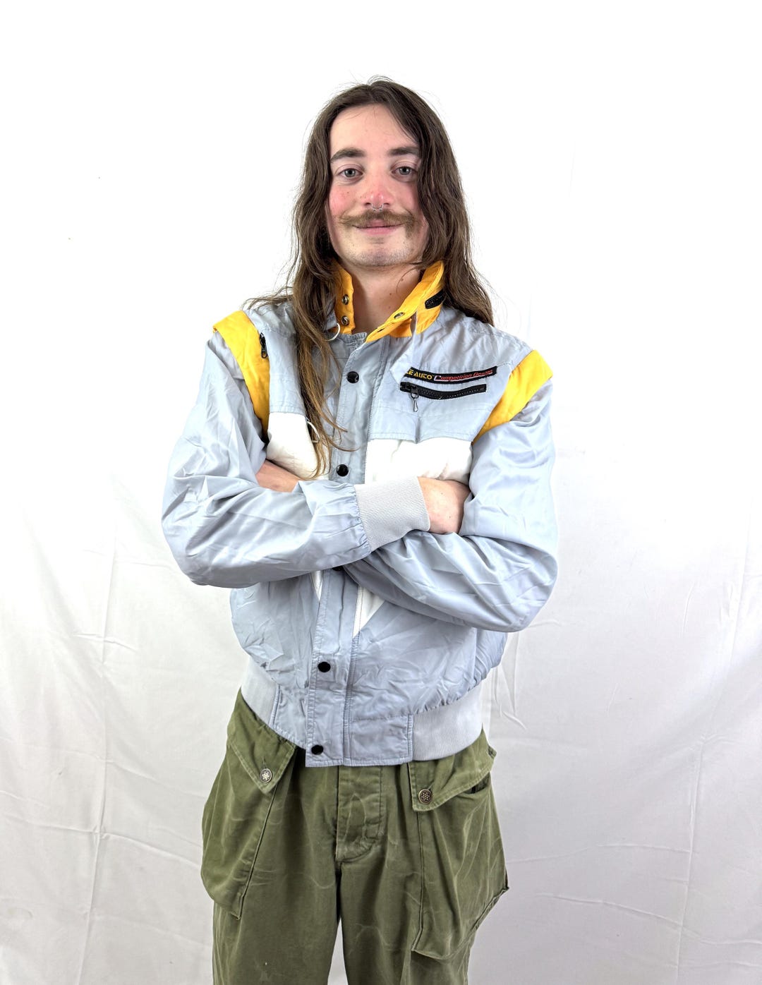 Vintage 1980s 80s Awesome Zip off Sleeve Jacket - Style Auto
