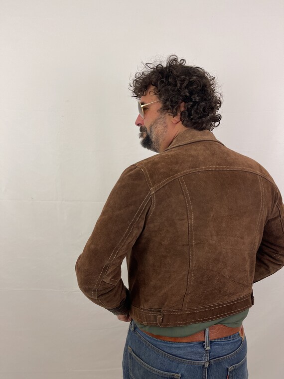 Vintage Leather Suede Reversible 1970s 70s Coat J… - image 6