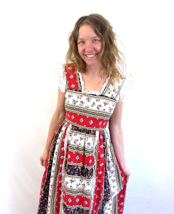 Vintage 1970s 70s Hippie Prairie Dress - image 2