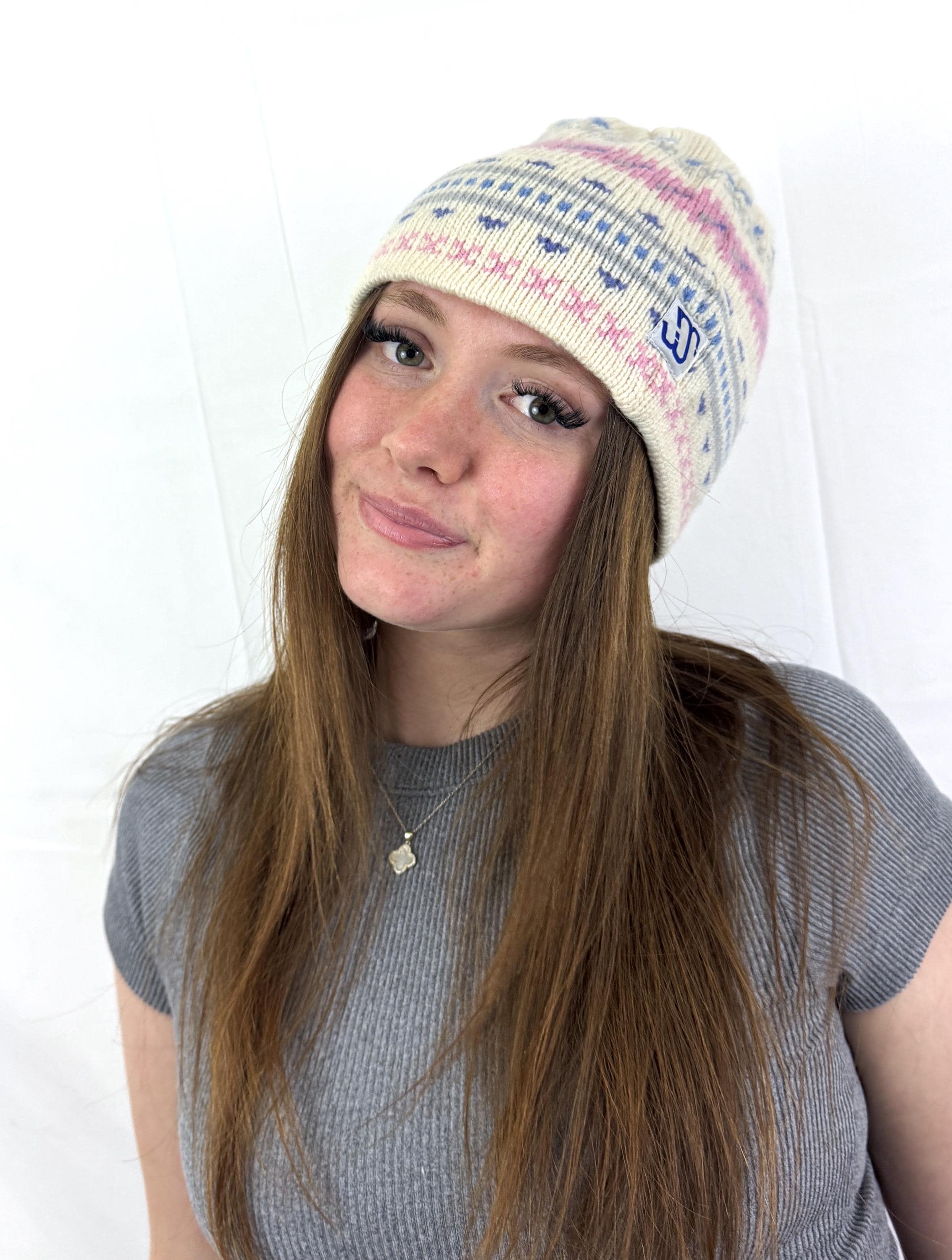 Vtg Murray Merkley Hand Knit Wool Ski Hat 80s Bright Resort Mountain Murray Merkley Ski Hat - Etsy main image 2