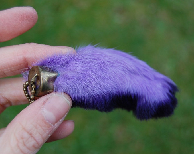 Purple Rabbit Foot Vintage Lucky Purple Rabbit's Foot - Etsy