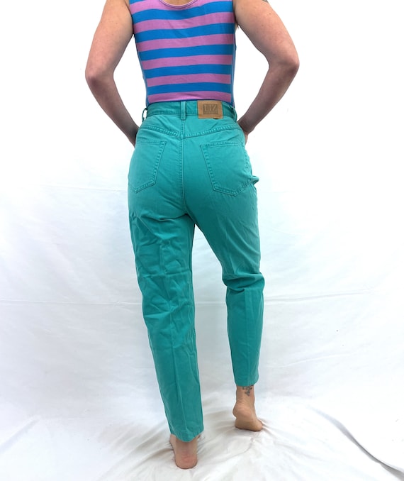Vintage 80s 1980s Green Pants - Lizwear - image 4