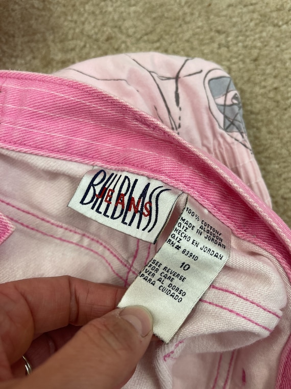 Vintage 80s Pink Striped Bill Blass Shorts - image 6