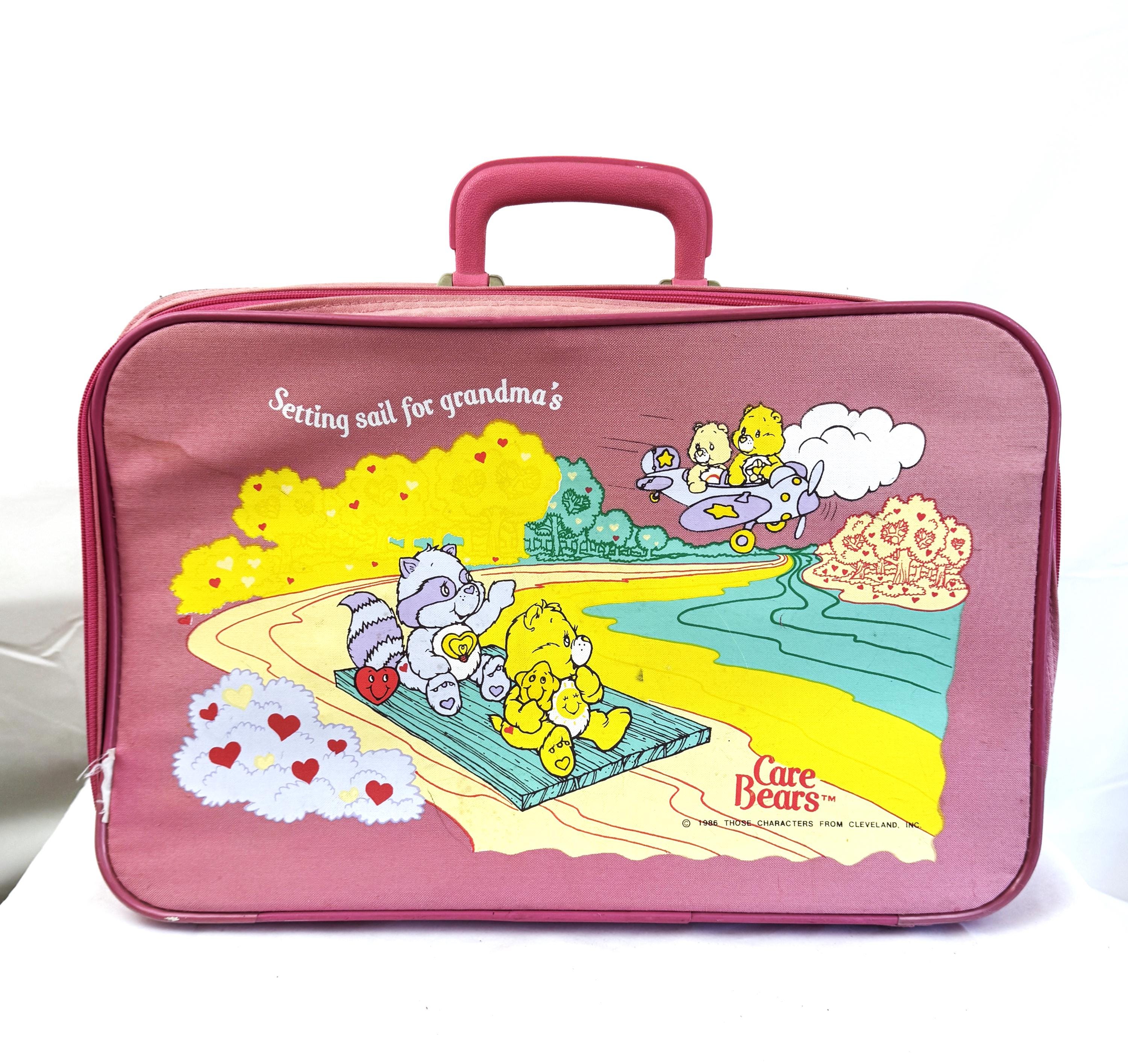 Vintage 1980s 80s 1983 Care Bears Travel Pink Suitcase Luggage - Etsy