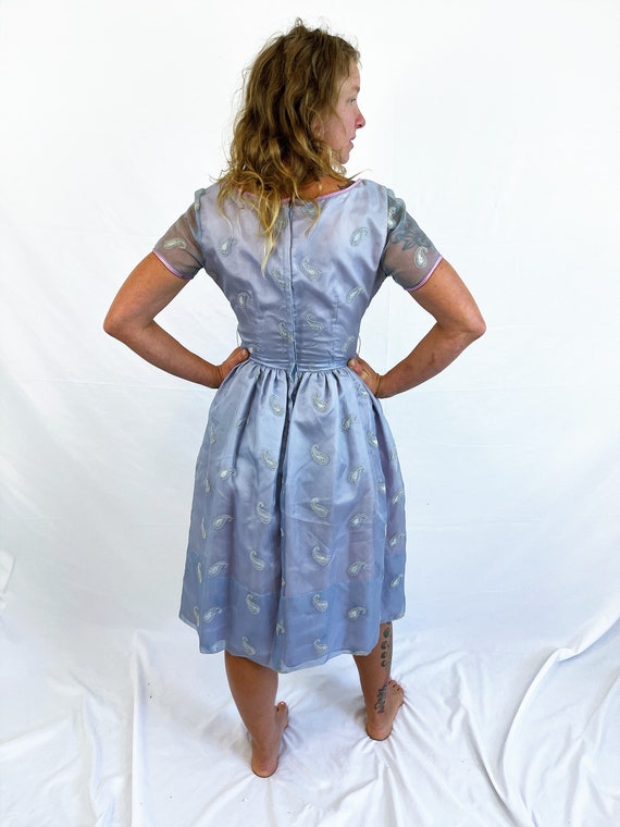 Vintage 50s 1950s Jonathan Logan Blue Dress - image 5