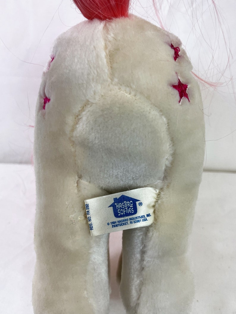 Vintage My Little Pony Plush Stuffed Animal Hasbro Softies G1 1984 image 4