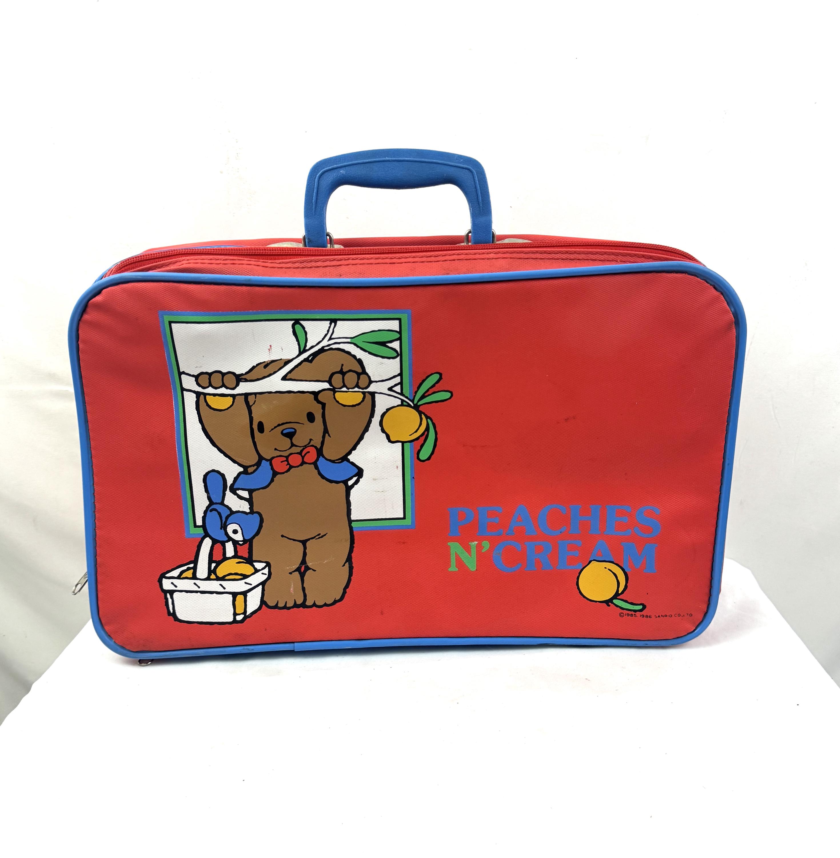 Vintage 1980s 80s Sanrio 1986 Hello Kitty Teddy Bear Suitcase