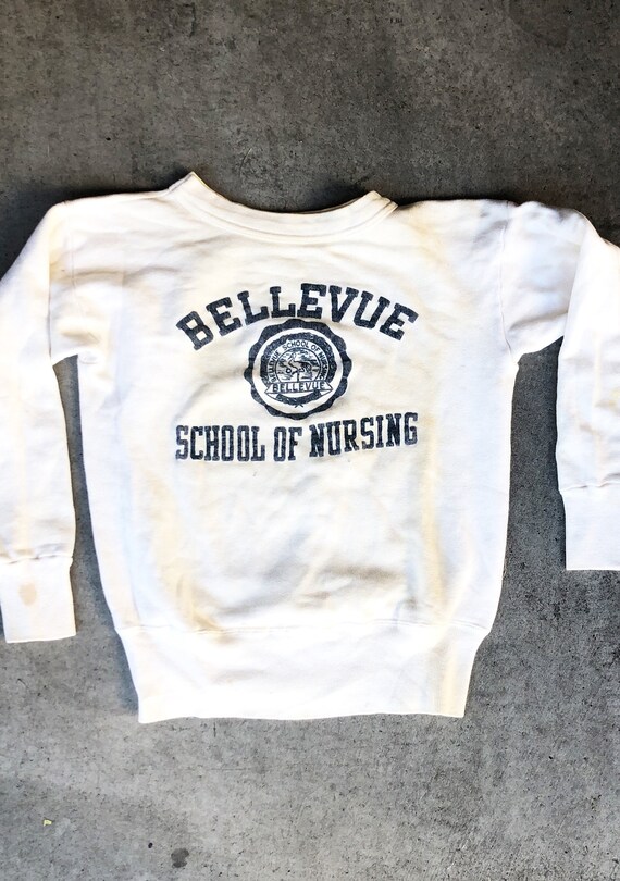 Vintage 1950s 50s Rare Distressed Bellevue School