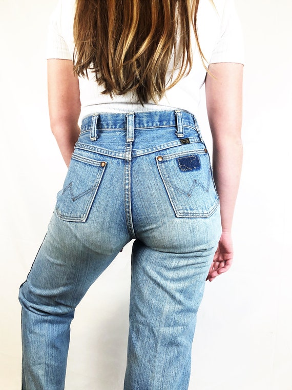 Vintage 1970s 70s Distressed Wrangler Jeans