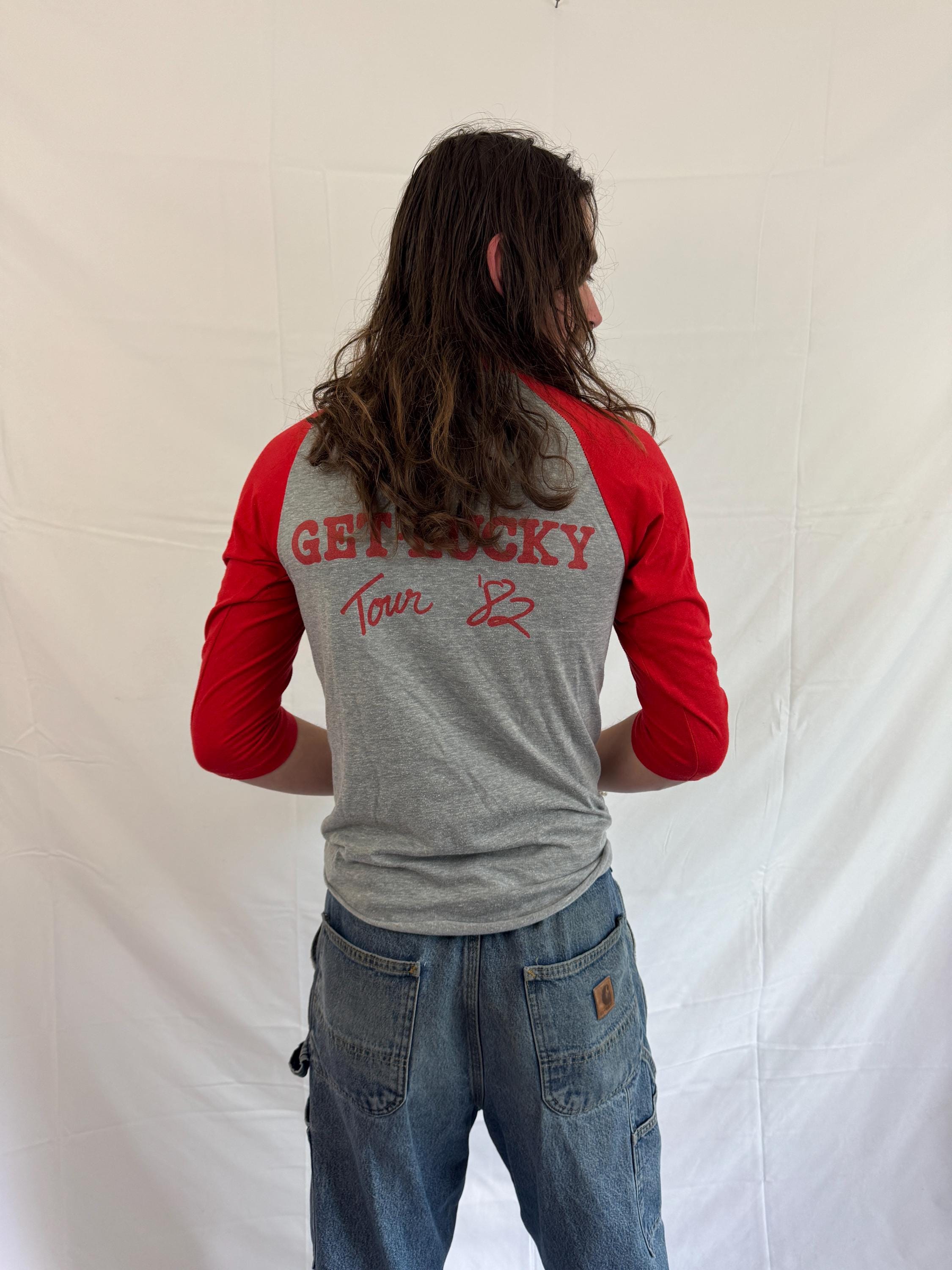 Vintage 80s 1980s Loverboy 1982 RARE Get Lucky Raglan Baseball 