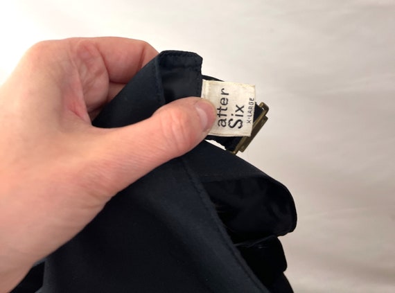 Vintage Men's Tuxedo Black Vest - After Six - image 6