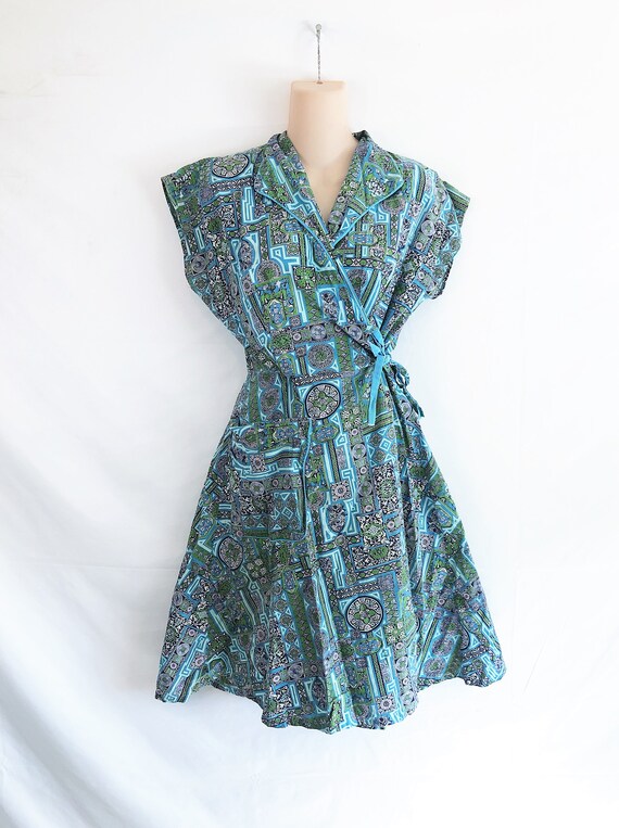 60s wrap dress