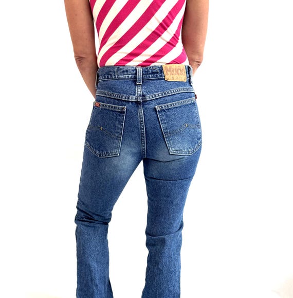 Vintage 90s 2000 Y2K Denim Flare XS Bootcut Jeans - by Mudd - Size