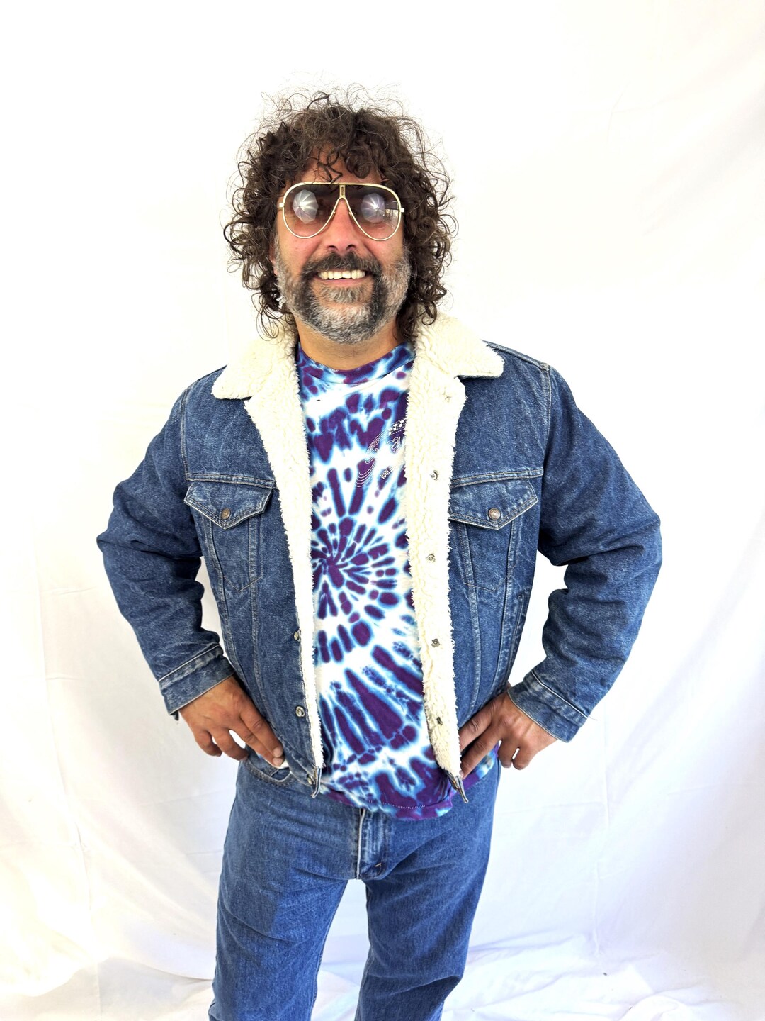 Vintage 1980s 80s Levis Denim Winter Sherpa Trucker Red Tab