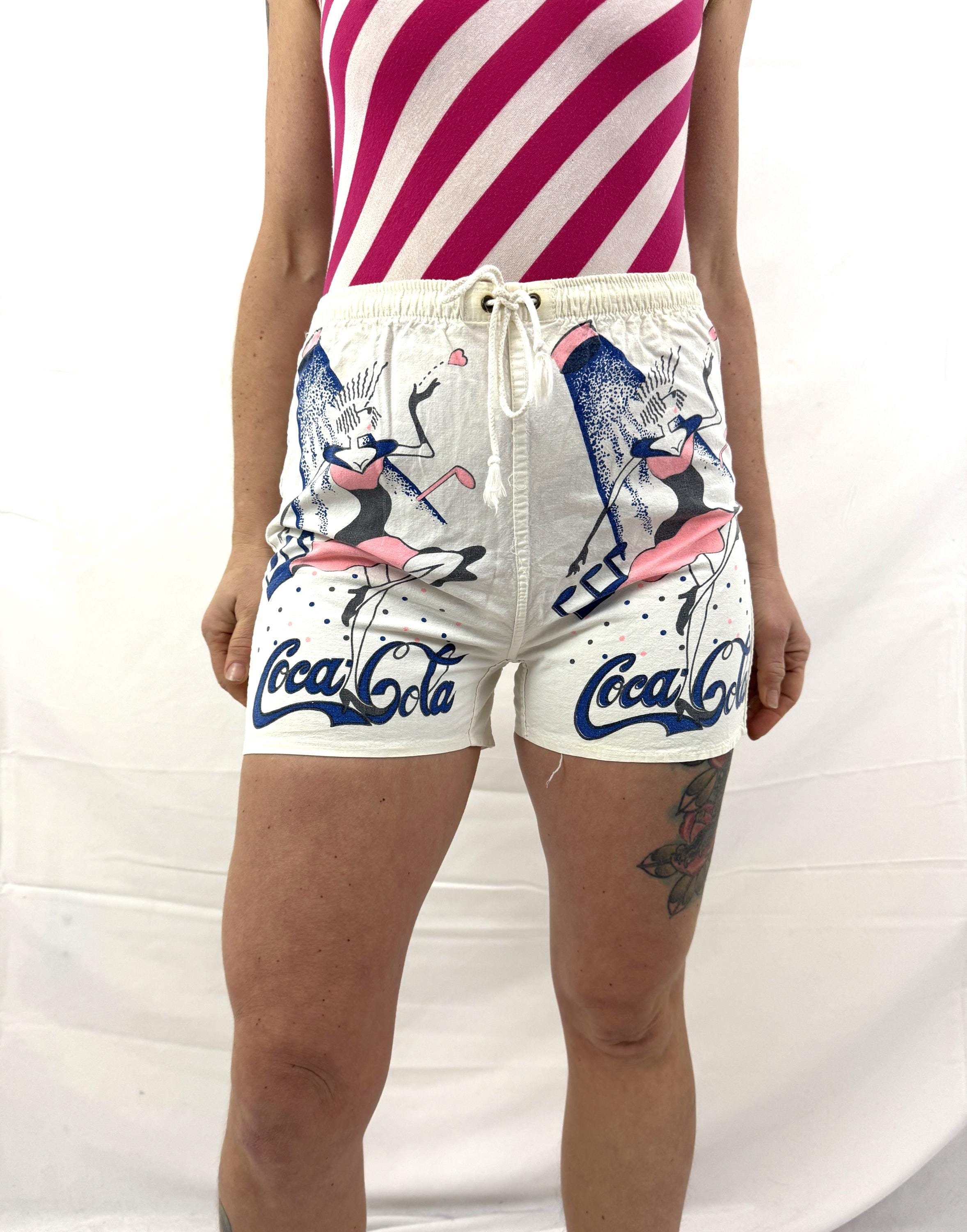 Coca Cola Shorts - Etsy Coca Cola Shorts - Etsy
