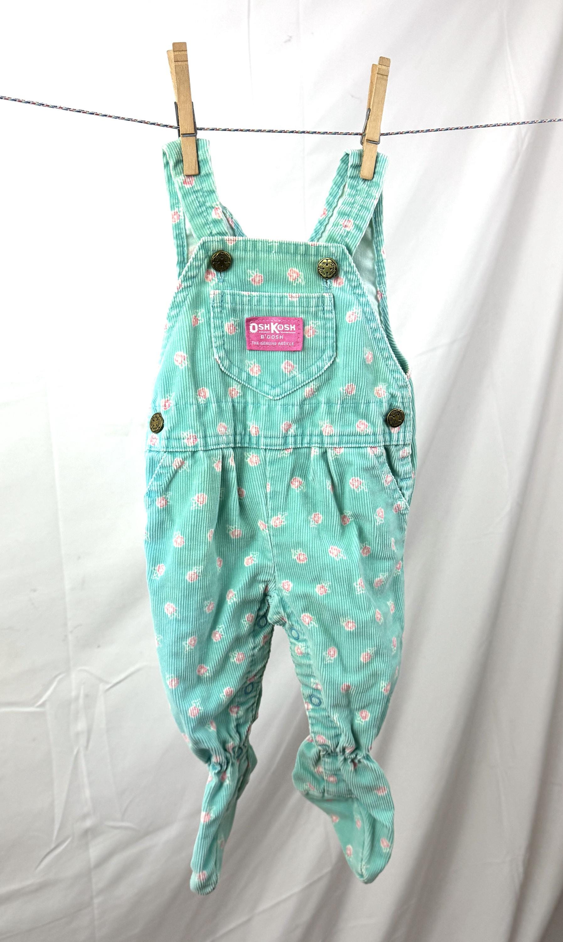 Vintage 1980s 80s Floral Osh Kosh B'gosh Oshkosh Corduroy Vestbak