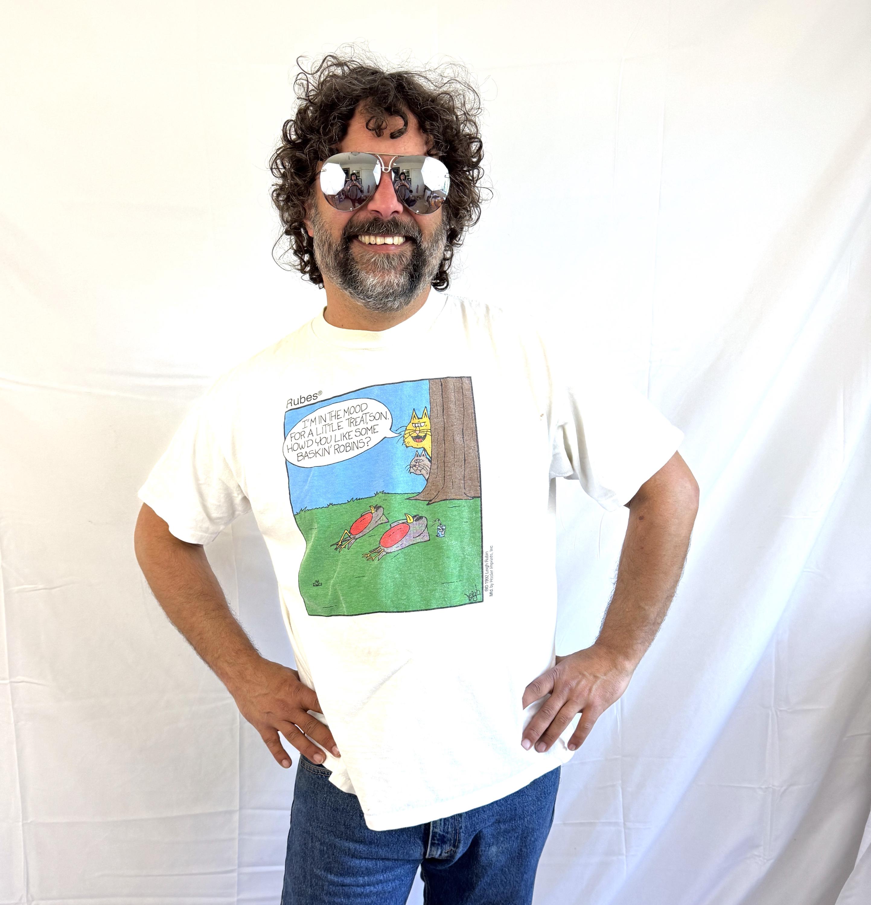 Vintage 1990s 90s 1992 Funny Rubes Cartoon Shirt Tee Shirt