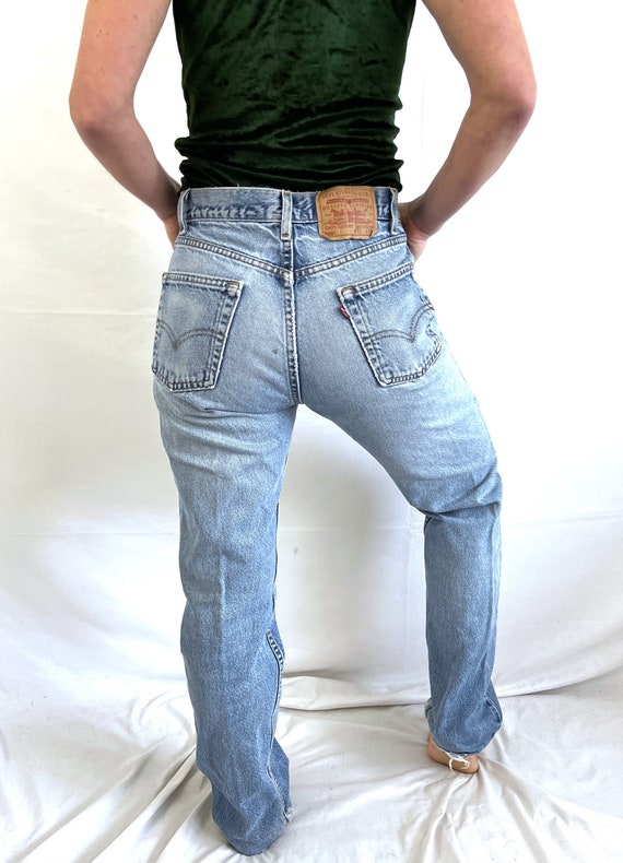 Vintage 80s 1980s Distressed Levis 505 Denim Jeans