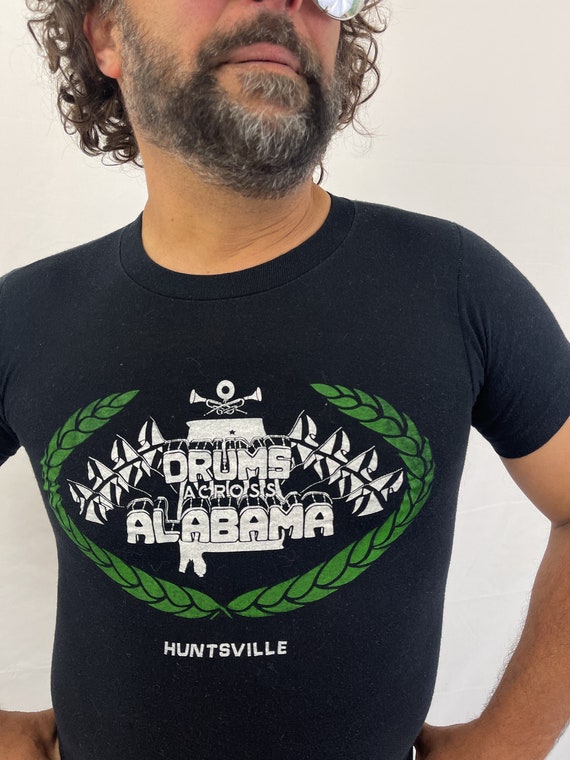 Vintage 1980s  80s Black Drums Across Alabama Coo… - image 2