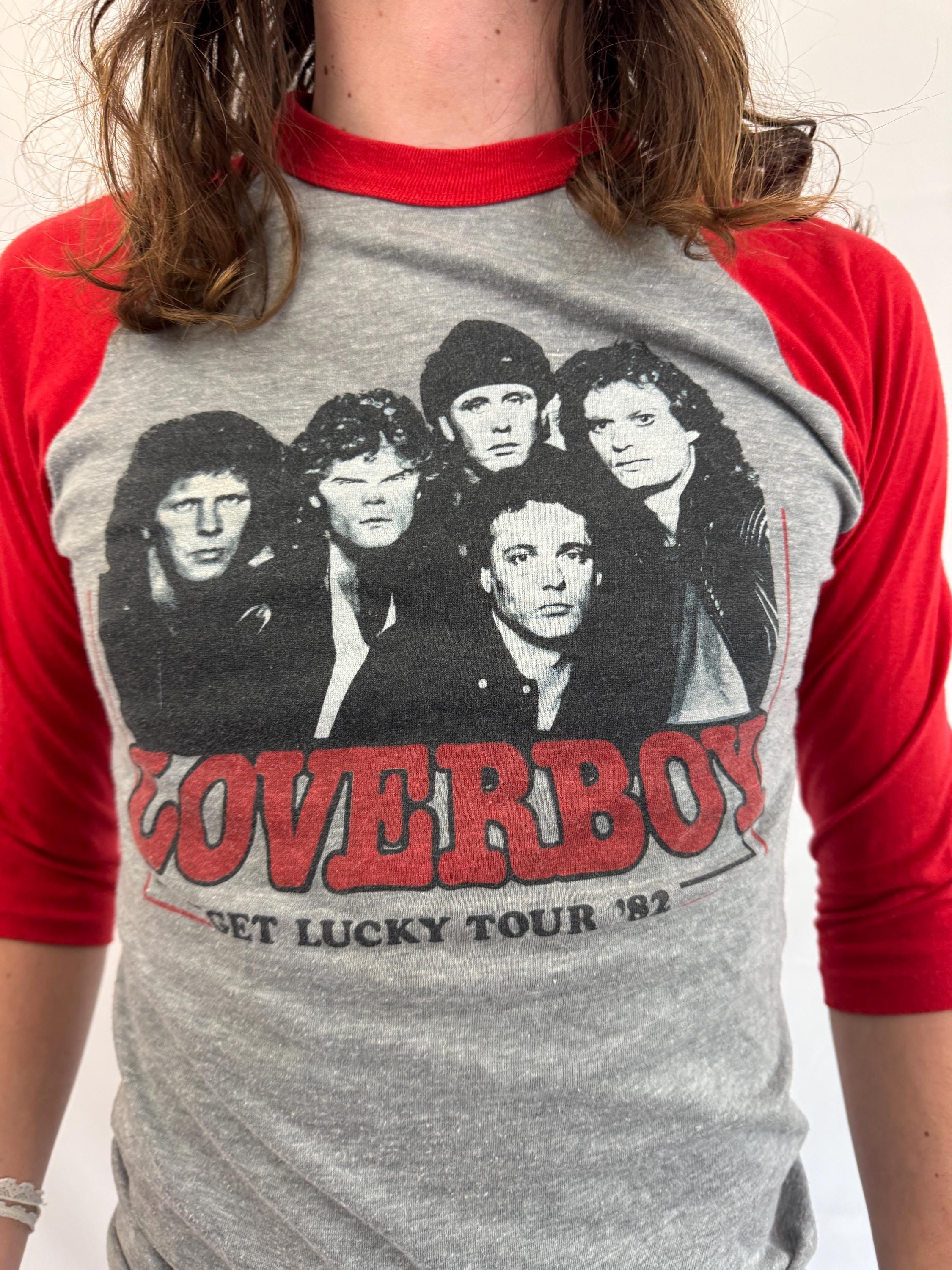 Vintage 80s 1980s Loverboy 1982 RARE Get Lucky Raglan Baseball