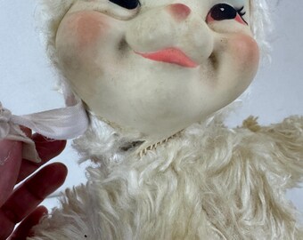 RARE Vintage 1950s 50s Rubber Face RUSHTON Rubber Face Rabbit