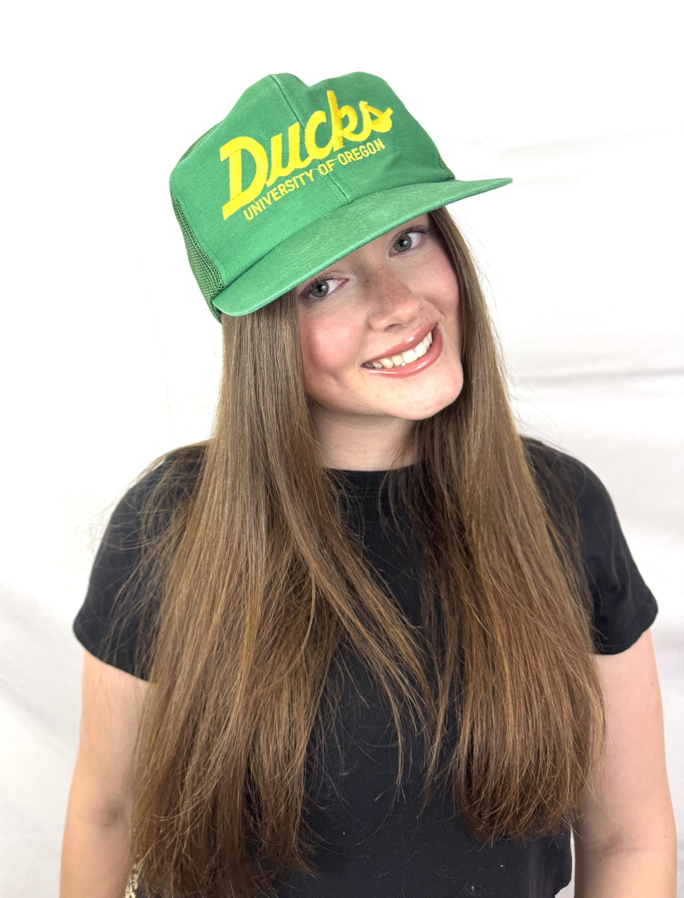RARE Vintage 1980s 80s University of Oregon Ducks Snapback Trucker Team Sports Hat