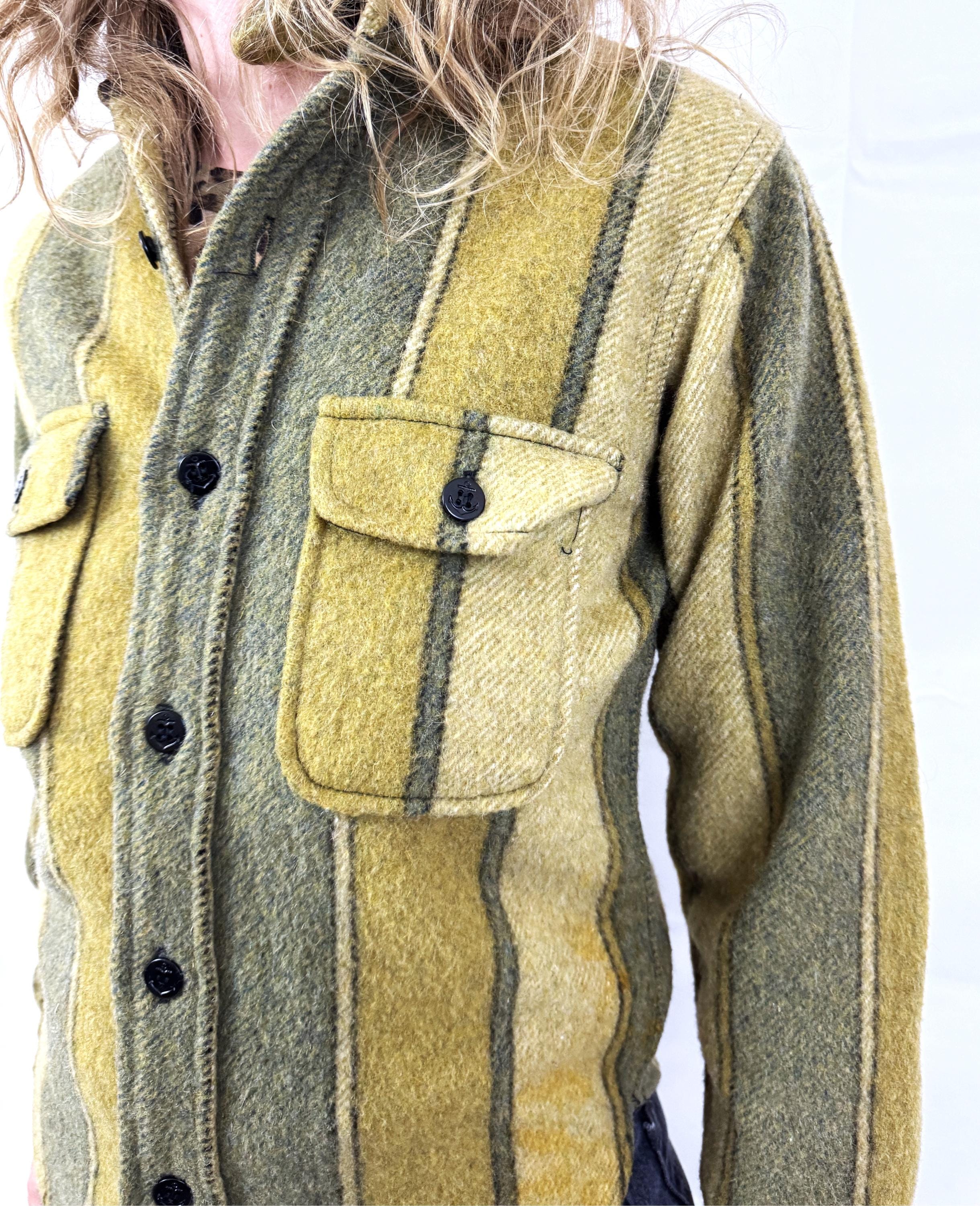 Vintage VTG Fox Knapp Distinctive Sportswear Small Plaid Wool