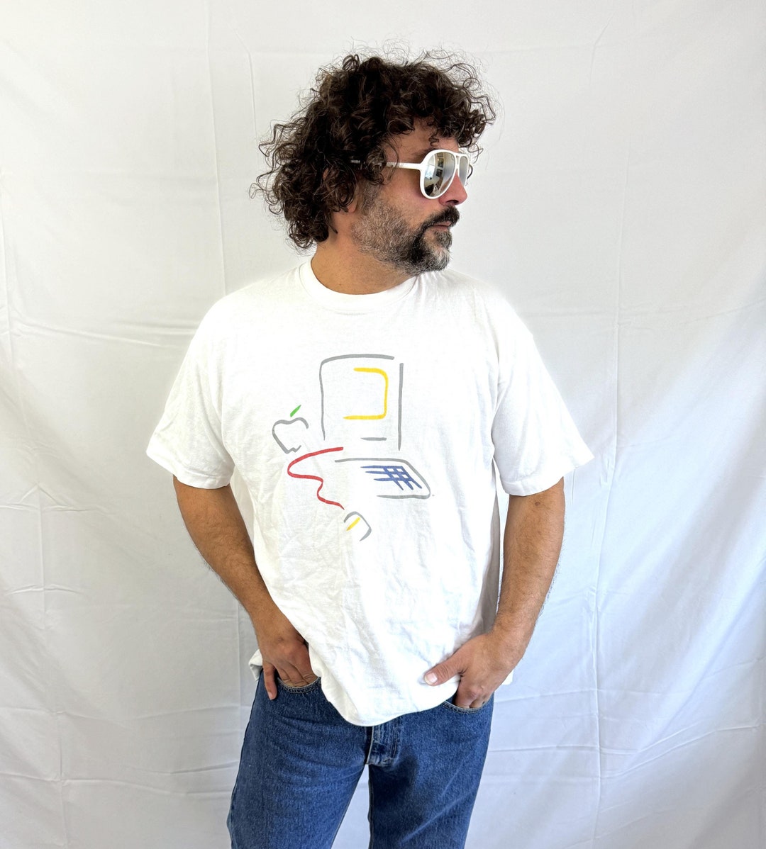RARE Vintage 1990s 90s 1995 Macintosh Apple Computer Tshirt Tee Shirt ...