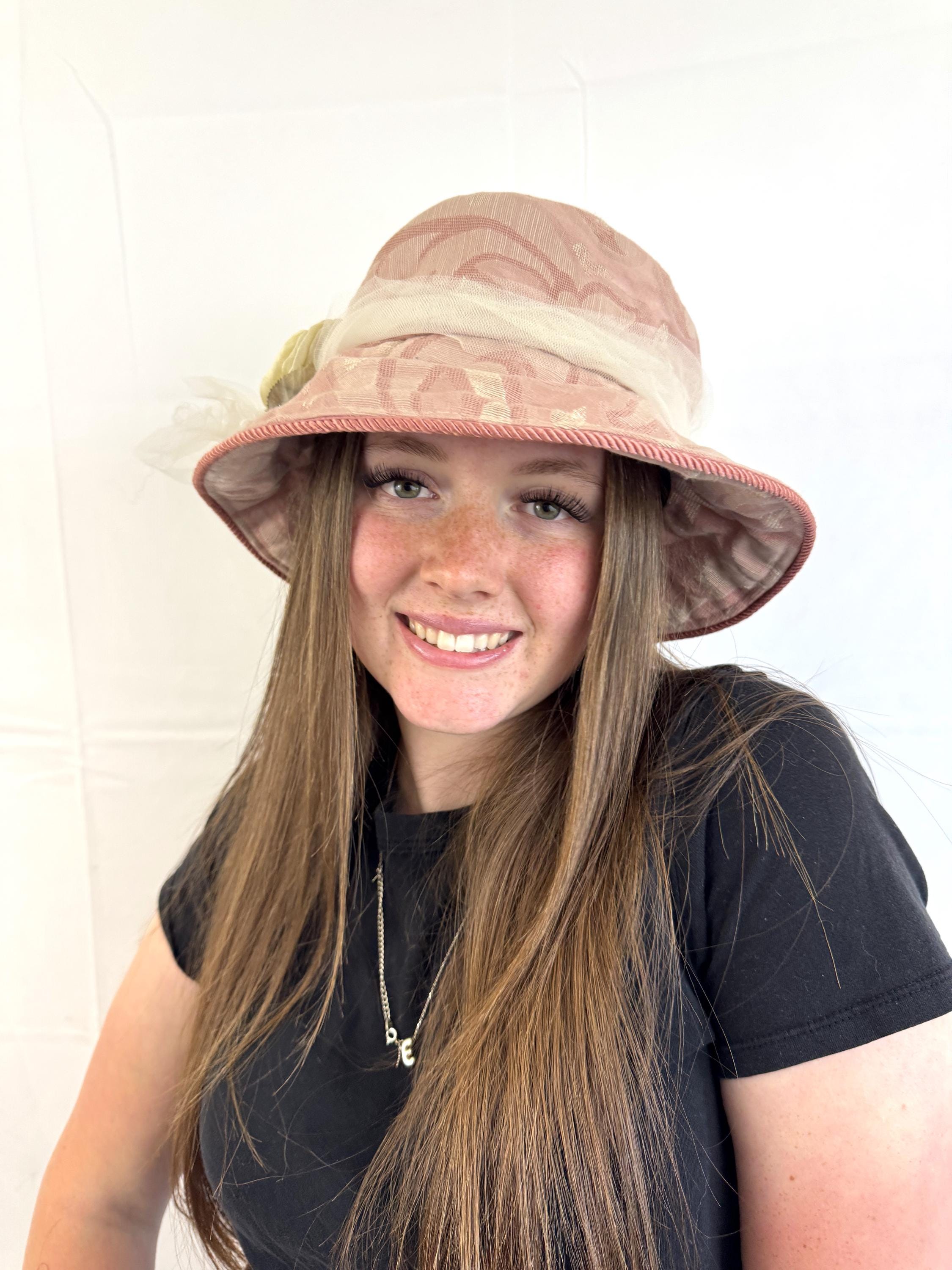 DEADSTOCK Vintage 90s Liz Claiborne Floral Straw Daisy Hat Bucket Hat OSFA Vintage Liz Claiborne Woven Straw Sun Hat Wide Brim Italy - Etsy main image 3